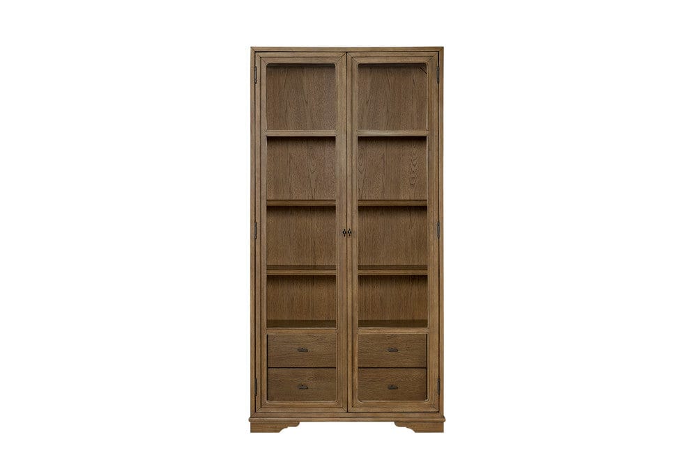 I Home Furnishings - Magnolia Tall Display Cabinet - Almond - 3400-072-A view 3