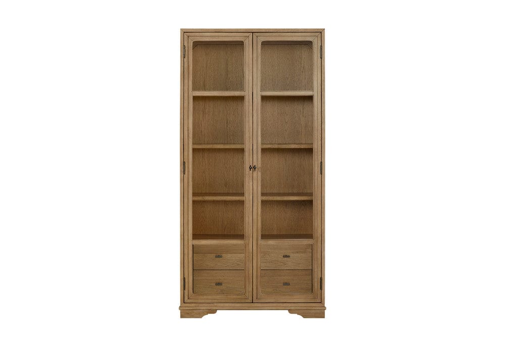 I Home Furnishings - Magnolia Tall Display Cabinet - Cashew - 3400-072-C view 3