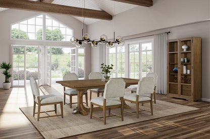 I Home Furnishings - Magnolia Trestle Table - Almond - 3400-502-A view 9