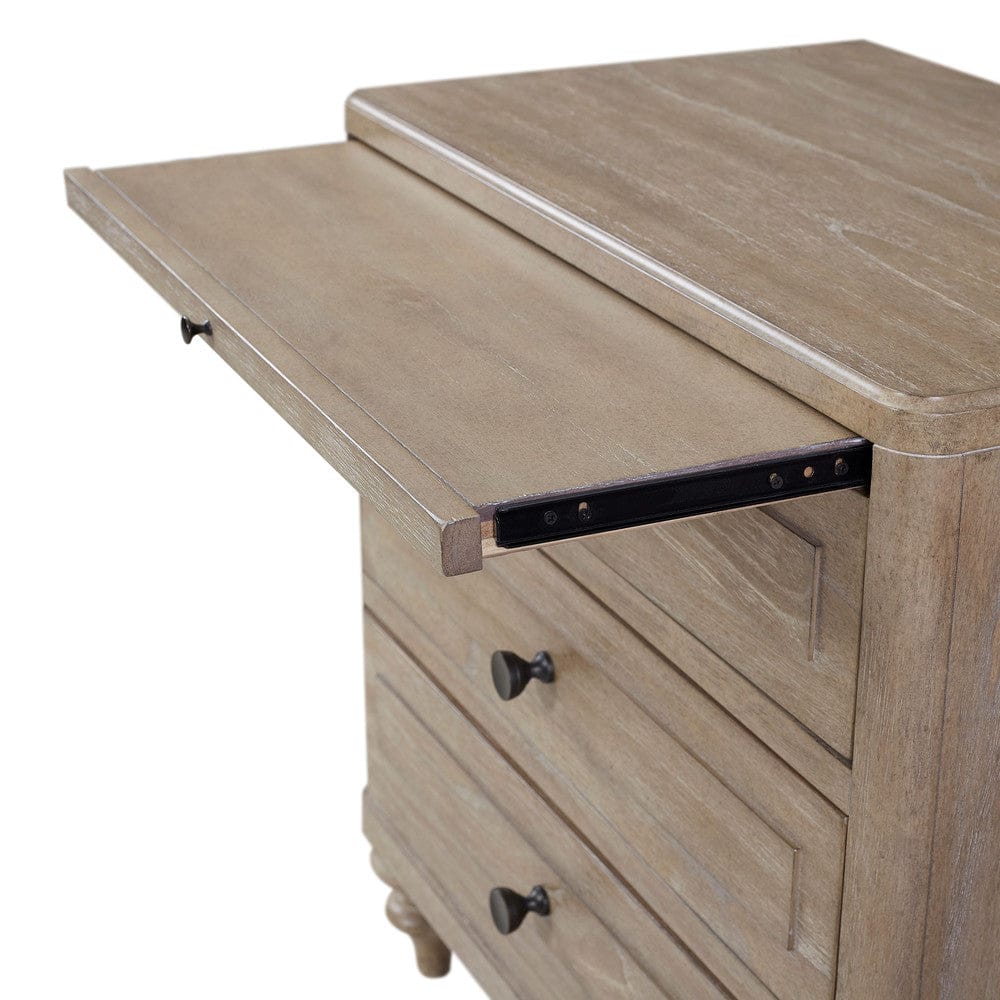 I Home Furnishings - Wilmington 3 Drawer Nightstand - 338-121 view 2