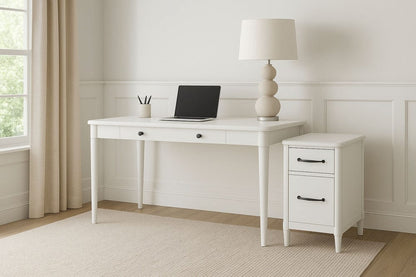 I Home Furnishings - Wilmington 48" Writing Desk-White - 338-715-W view 5