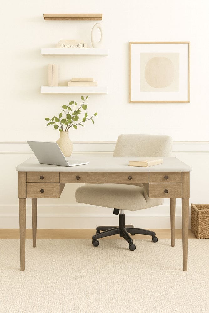 I Home Furnishings - Wilmington 58" 5-Drawer Desk - 338-716 view 4