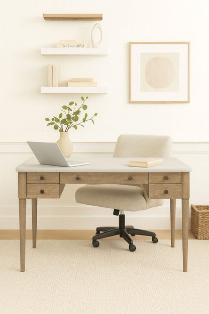 I Home Furnishings - Wilmington 58" 5-Drawer Desk - 338-716 view 4