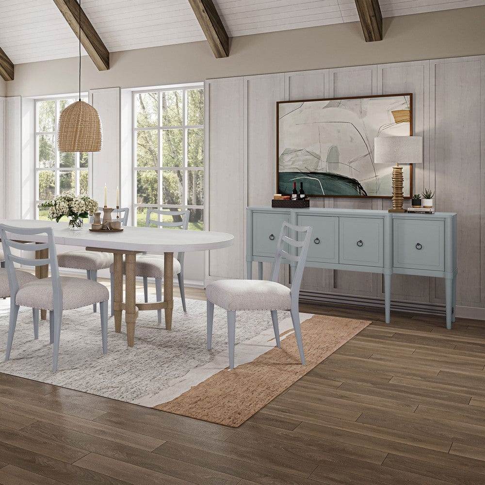 I Home Furnishings - Wilmington Breakfront Side Board-Ocean - 338-525-O view 9