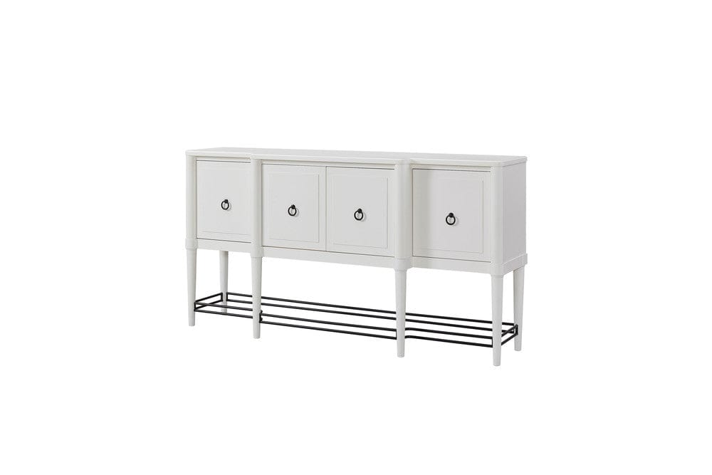 I Home Furnishings - Wilmington Breakfront Side Board-White - 338-525-W view 1