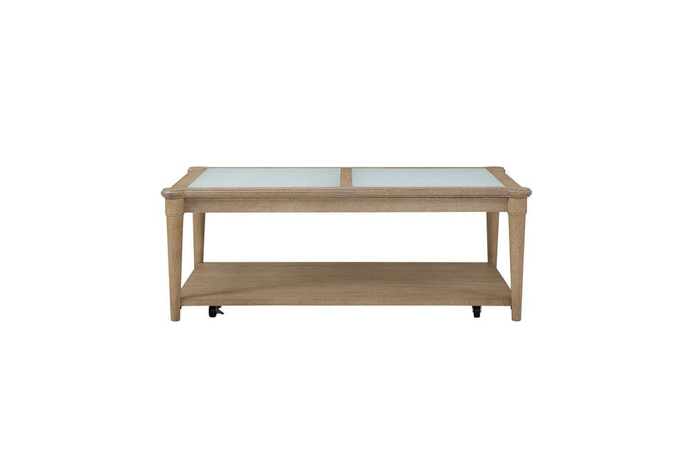 I Home Furnishings - Wilmington Frosted Glass Top Cocktail Table W/ Casters - 338-010 view 2