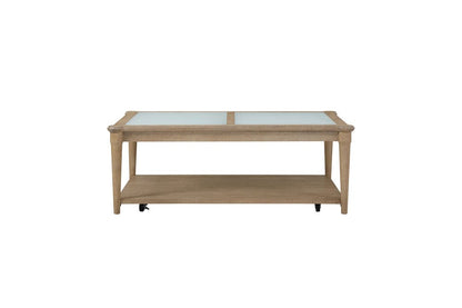 I Home Furnishings - Wilmington Frosted Glass Top Cocktail Table W/ Casters - 338-010 view 2