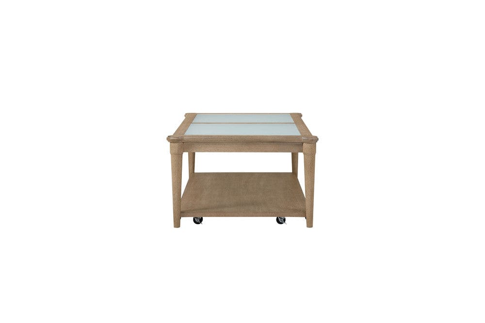 I Home Furnishings - Wilmington Frosted Glass Top Cocktail Table W/ Casters - 338-010 view 3
