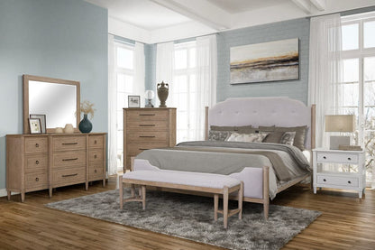 I Home Furnishings - Wilmington King Upholstered Bed - 338-112 view 4