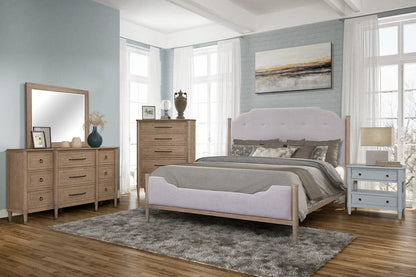 I Home Furnishings - Wilmington King Upholstered Bed - 338-112 view 5