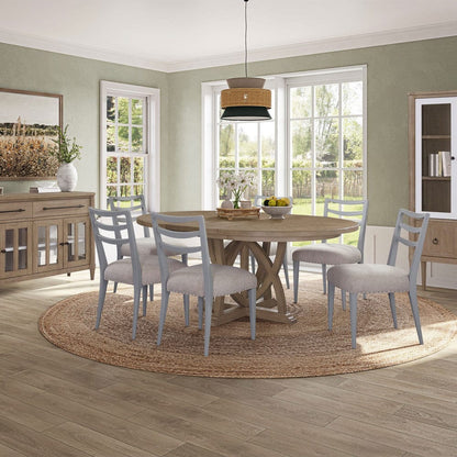 I Home Furnishings - Wilmington Ladderback Dining Chair - Ocean - 338-511-O view 6