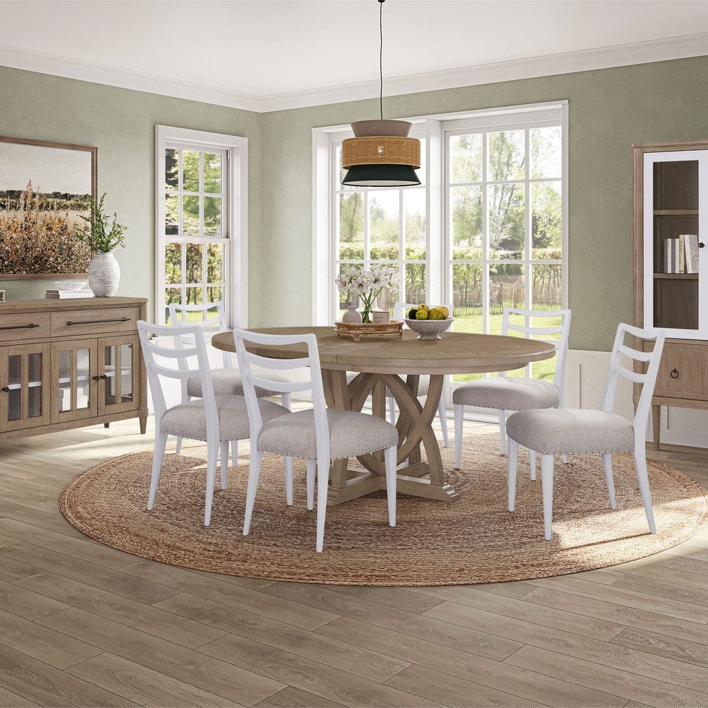I Home Furnishings - Wilmington Laderback Dining Chair - White - 338-511-W view 5