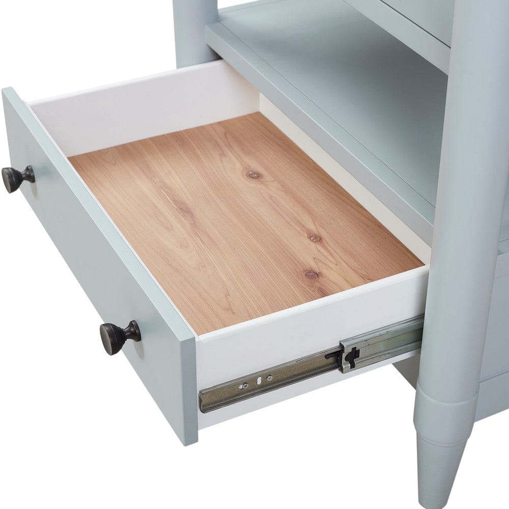 I Home Furnishings - Wilmington Open Nightstand-Ocean - 338-122-O view 5
