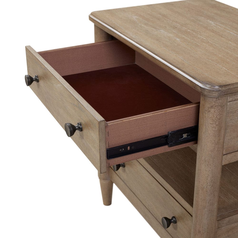 I Home Furnishings - Wilmington Open Nightstand-Sand - 338-122 view 4