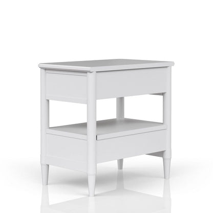 I Home Furnishings - Wilmington Open Nightstand -White - 338-122-W view 2