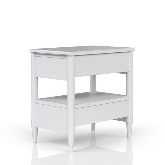 I Home Furnishings - Wilmington Open Nightstand -White - 338-122-W view 2