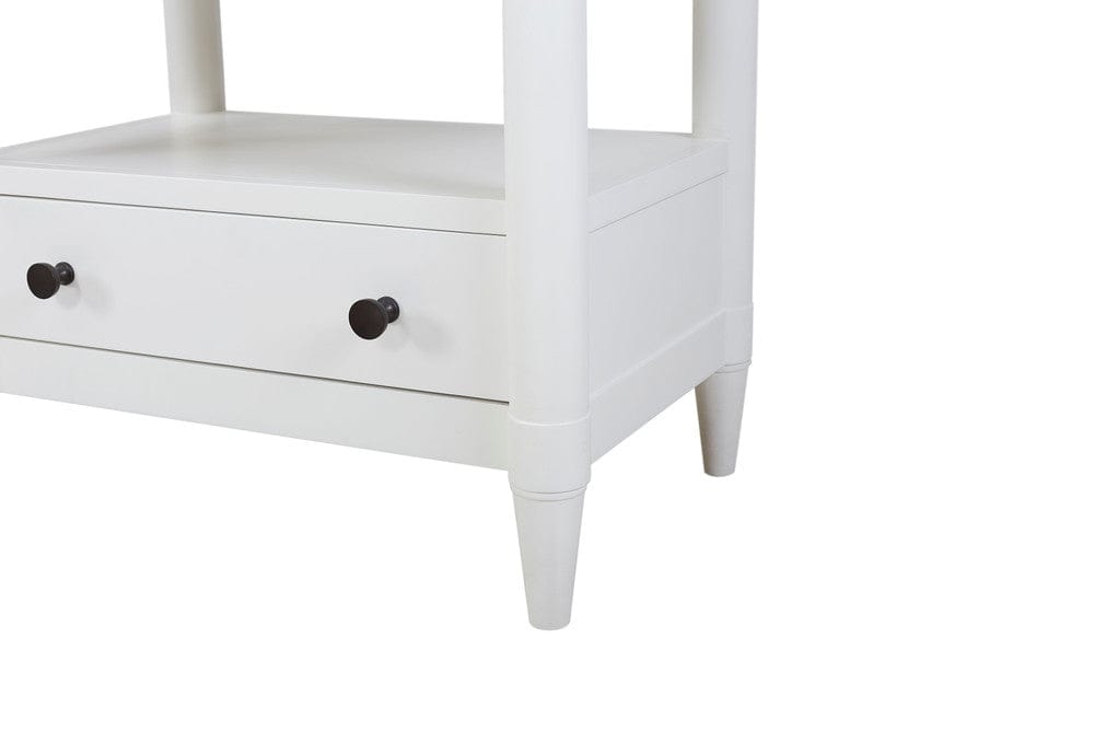 I Home Furnishings - Wilmington Open Nightstand -White - 338-122-W view 3