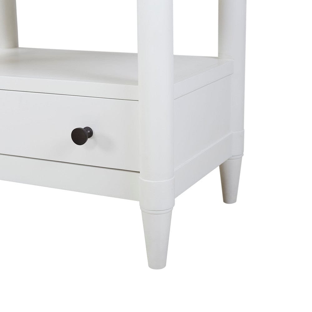 I Home Furnishings - Wilmington Open Nightstand -White - 338-122-W view 4