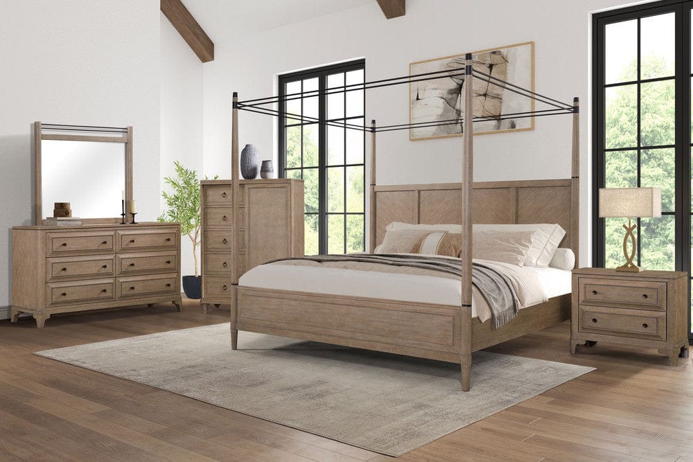 I Home Furnishings - Wilmington Queen Canopy Bed - 338-108 view 7