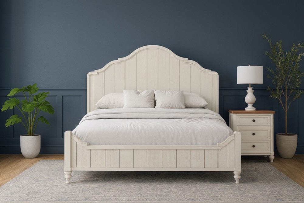 I Home Furnishings - Wilmington Queen Panel Bed - Cement - 338-105-T view 3