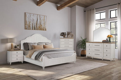 I Home Furnishings - Wilmington Queen Panel Bed - Cement - 338-105-T view 4