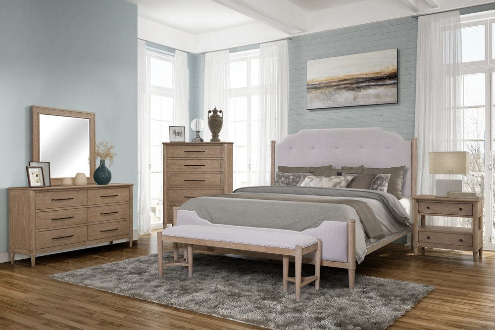 I Home Furnishings - Wilmington Queen Upholstered Bed - 338-107 view 3