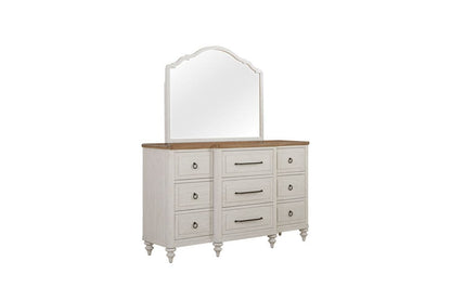 I Home Furnishings - Wilmington Shaped Mirror - Cement - 338-140-T view 3