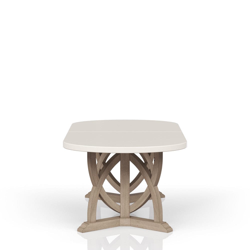 I Home Furnishings - Wilmington Trestle Table - Cement and Sand - 338-500 view 3
