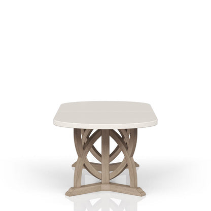 I Home Furnishings - Wilmington Trestle Table - Cement and Sand - 338-500 view 3