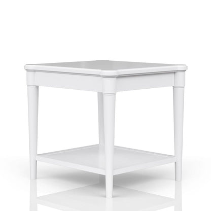 I Home Furnishings - Wilmington Wood End Table-White - 338-002-W view 5