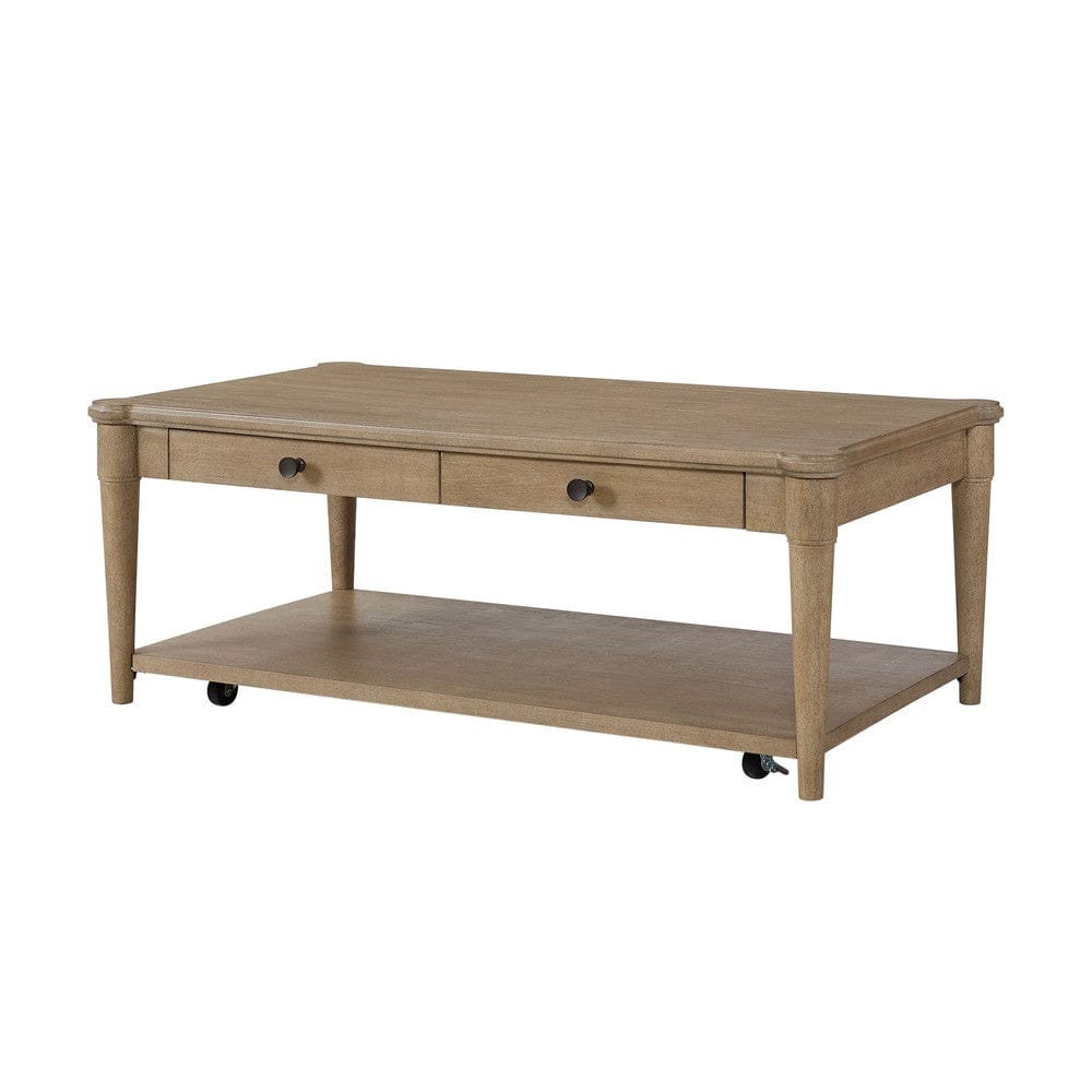 I Home Furnishings - Wilmington Wood Top Cocktail Table W/ Casters - 338-001 view 1