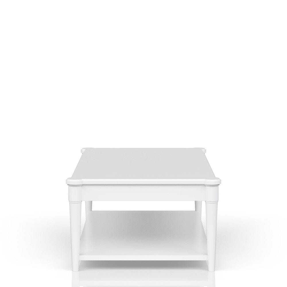 I Home Furnishings - Wilmington Wood Top Cocktail Table W/ Casters-White - 338-001-W view 3