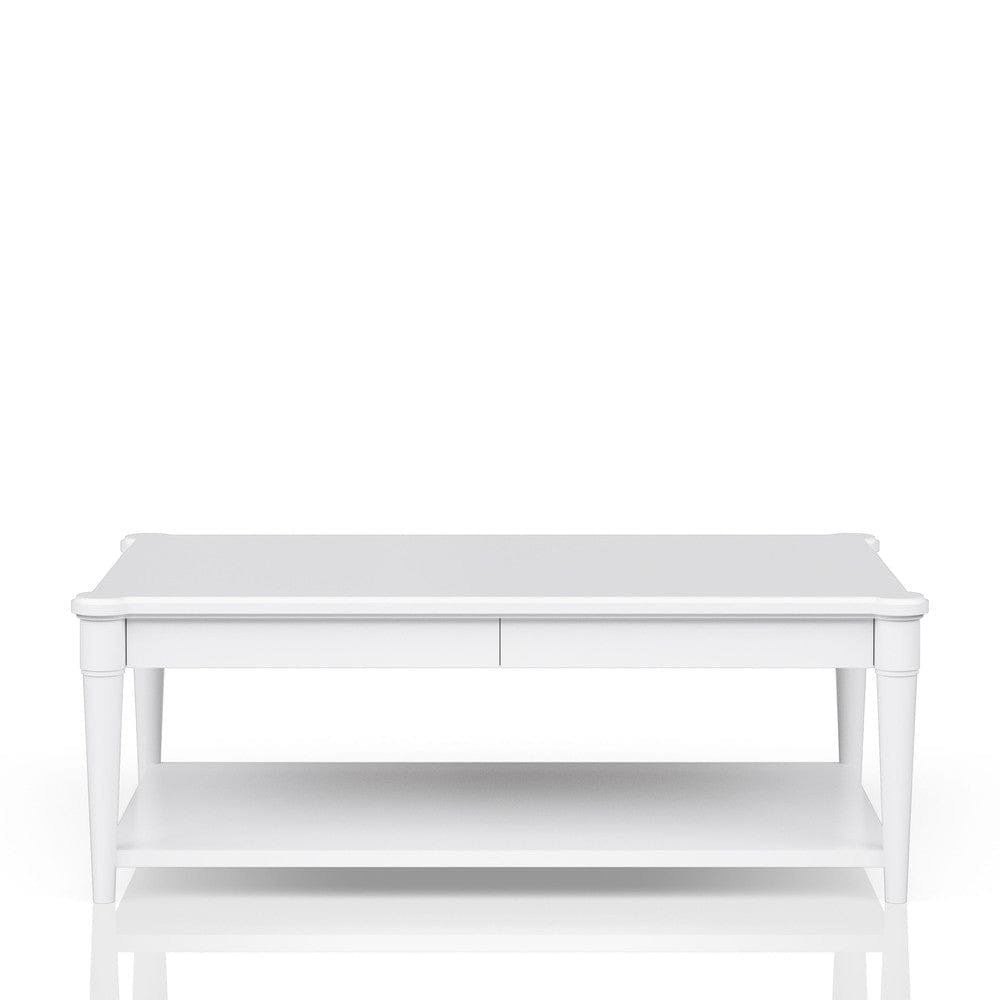 I Home Furnishings - Wilmington Wood Top Cocktail Table W/ Casters-White - 338-001-W view 4