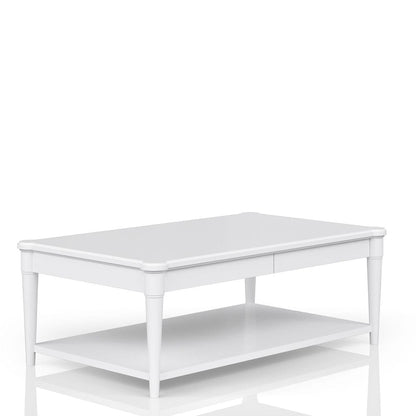 I Home Furnishings - Wilmington Wood Top Cocktail Table W/ Casters-White - 338-001-W view 5