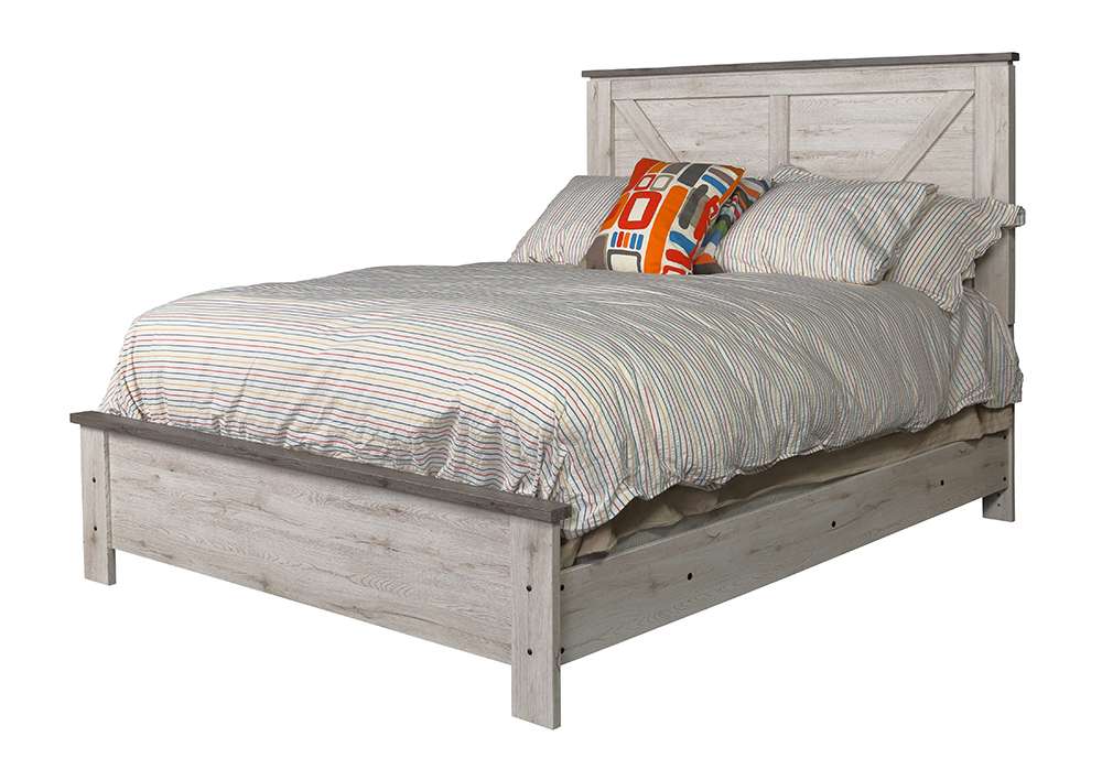 Ideaitalia Furniture - Seashell&Oak - Queen Bed - AD3QHB_AD3QFB_AD3QRS veiw 1