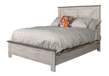 Ideaitalia Furniture - Seashell&Oak - Queen Bed - AD3QHB_AD3QFB_AD3QRS veiw 1