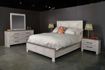 Ideaitalia Furniture - Seashell&Oak - Queen Bed - AD3QHB_AD3QFB_AD3QRS veiw 2