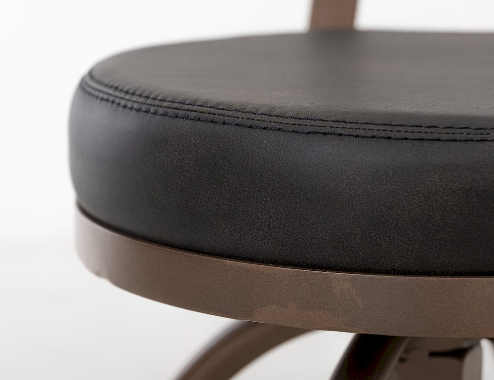 IFD  - Altea  - Upholstered Adjustable 24-30" Swivel Iron Base Barstool  - Black  - IUP817-BST2430-216 view 4