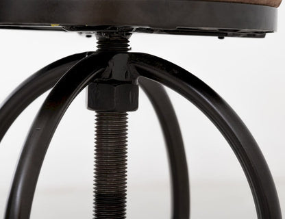 IFD  - Altea  - Upholstered Adjustable 24-30" Swivel Iron Base Barstool  - Brown  - IUP817-BST2430-239 view 6