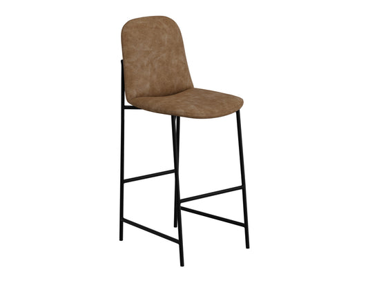 IFD - America - Wooden Frame & Metal Base, 30in Upholstered Barstool - IUP803-BST30-202 view 1
