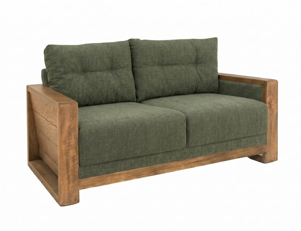 IFD - Ancora - Wooden Frame, Upholstered Loveseat in Olive - IUP325-LOV-111 view 2