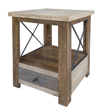 IFD - Andaluz 1 Drawer End Table - IFD1801END veiw 1