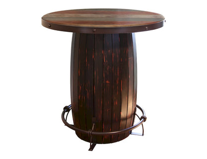 IFD - Antique Bistro Table Barrel Design - IFD9671BARBIS view 1
