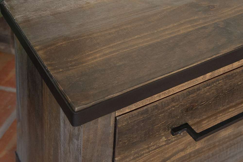 IFD - Antique Gray 5 Drawers Chest - IFD9771CHT veiw 3
