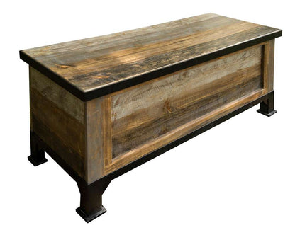 IFD - Antique Gray Bedroom Storage Trunk - IFD9771TRK veiw 1