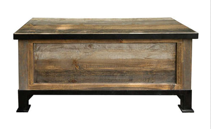 IFD - Antique Gray Bedroom Storage Trunk - IFD9771TRK veiw 2