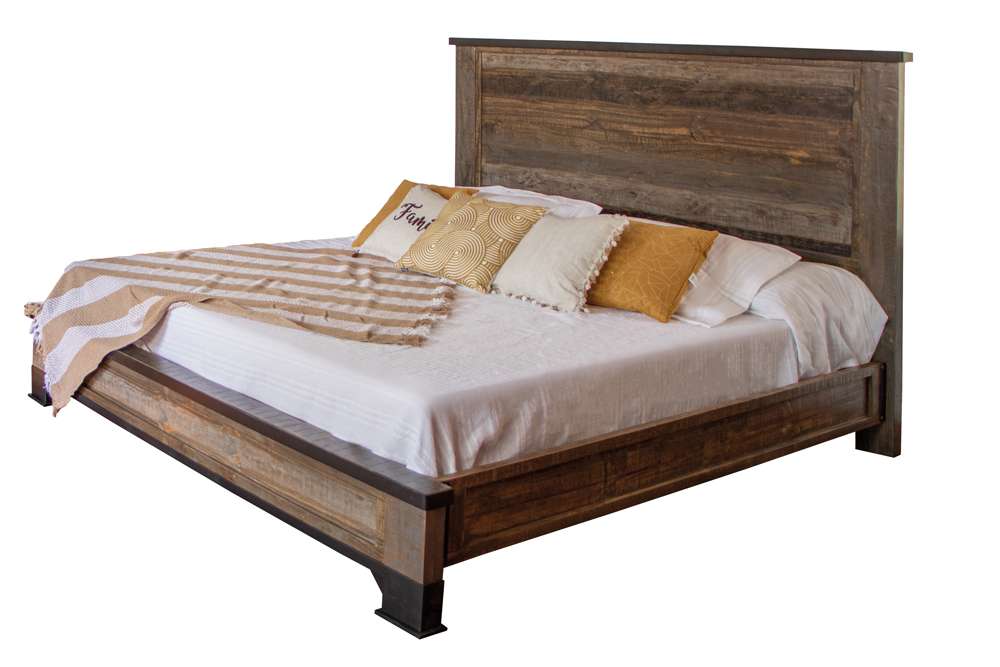 IFD - Antique Gray Eastern King Bed - IFD9771BED-EK veiw 1