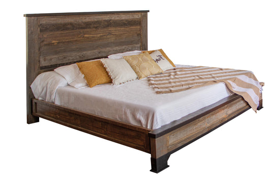 IFD - Antique Gray Queen Bed - IFD9771BED-Q view 1