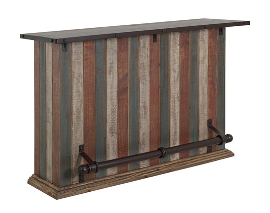 IFD - Antique Multicolor 1 Drawer, 2 Shelves & 2 Doors Bar - IFD967BAR-MC view 1