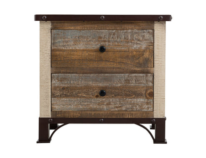 IFD - Antique Multicolor 2 Drawer Nightstand - IFD966NTST view 2